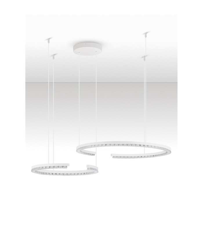 Greamy Integrated LED Pendant Ceiling Light Sandy White Triac Dimmable LED 49W 3668lm 3000K-3