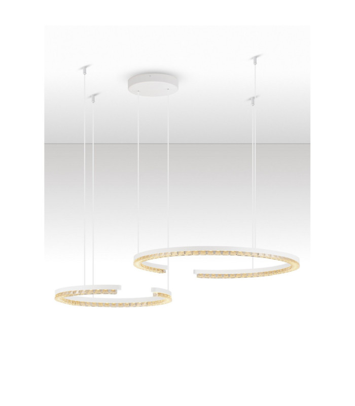 Greamy Integrated LED Pendant Ceiling Light Sandy White Triac Dimmable LED 49W 3668lm 3000K-4