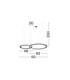 Greamy Integrated LED Pendant Ceiling Light Sandy White Triac Dimmable LED 49W 3668lm 3000K-6