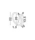 Tilia Integrated LED Wall Lamp Foggy Nickel LED 10W 457lm 2700-3000-4000K CCT-7