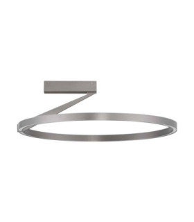 Tilia Integrated LED Semi Flush Ceiling Light Foggy Nickel Triac Dimmable LED 38W 2242lm 2700-3000-4000K CCT-1
