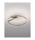 Tilia Integrated LED Semi Flush Ceiling Light Foggy Nickel Triac Dimmable LED 38W 2242lm 2700-3000-4000K CCT-5