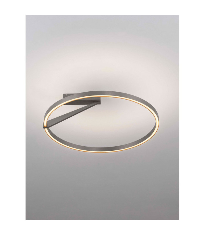 Tilia Integrated LED Semi Flush Ceiling Light Foggy Nickel Triac Dimmable LED 38W 2242lm 2700-3000-4000K CCT-5