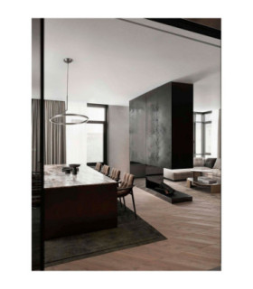 Tilia Integrated LED Pendant Ceiling Light Foggy Nickel Triac Dimmable LED 31W 1829lm 2700-3000-4000K CCT-2
