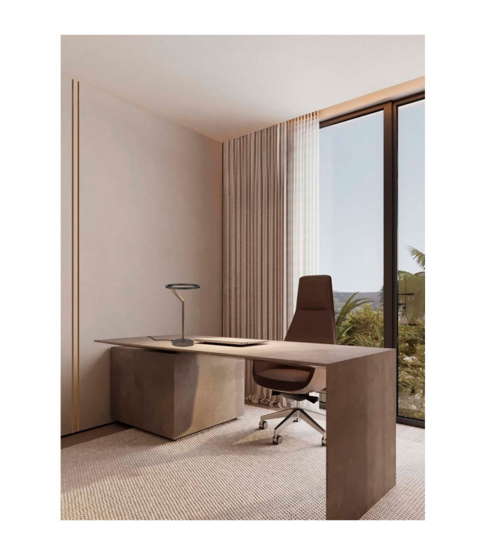 Tilia Integrated LED Table Lamp Foggy Nickel Touch Dimmable LED 16W 612lm 3000K-2