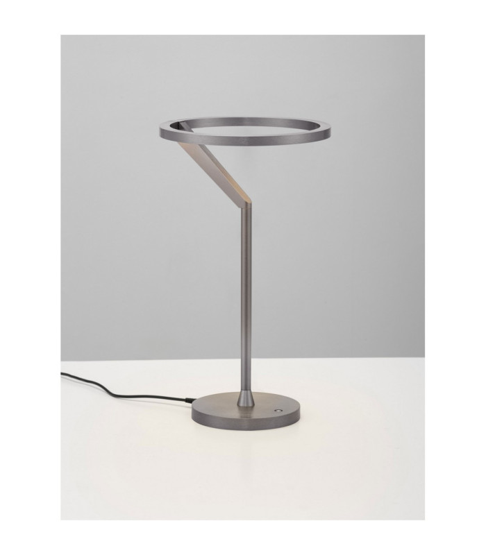 Tilia Integrated LED Table Lamp Foggy Nickel Touch Dimmable LED 16W 612lm 3000K-4