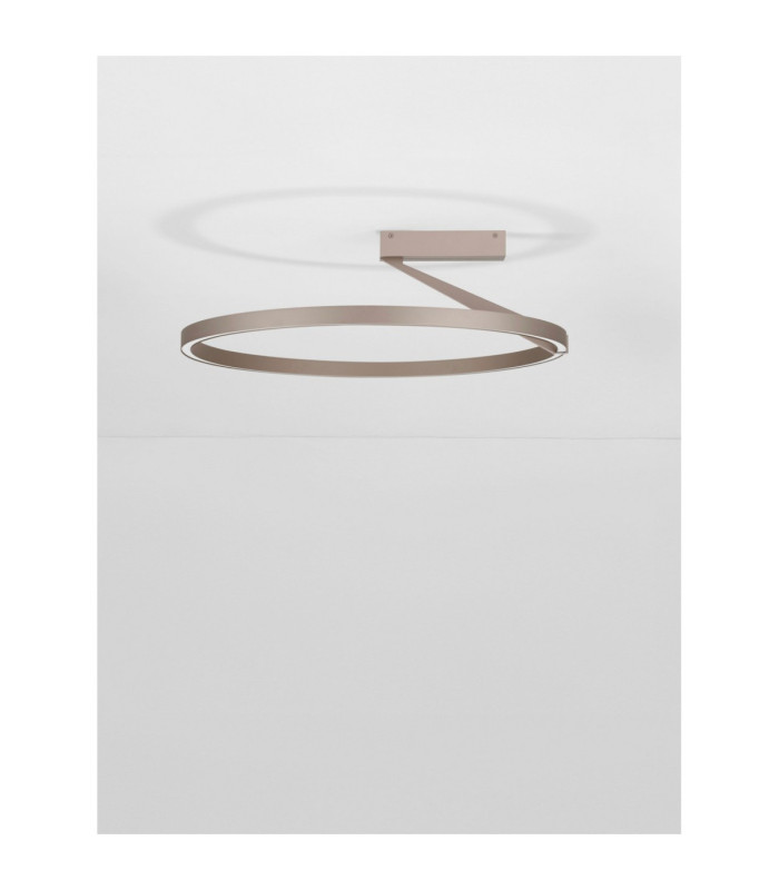 Tilia Integrated LED Semi Flush Ceiling Light Champagne Gold Triac Dimmable LED 38W 2242lm 2700-3000-4000K CCT Dip Switch-3