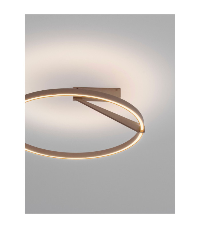 Tilia Integrated LED Semi Flush Ceiling Light Champagne Gold Triac Dimmable LED 38W 2242lm 2700-3000-4000K CCT Dip Switch-5