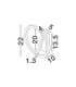 Tilia Integrated LED Wall Lamp Sandy Black LED 10W 457lm 2700-3000-4000K CCT Dip Switch-7