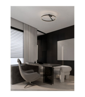 Tilia Integrated LED Wall Lamp Sandy Black Triac Dimmable LED 38W 2242lm 2700-3000-4000K CCT Dip Switch-2