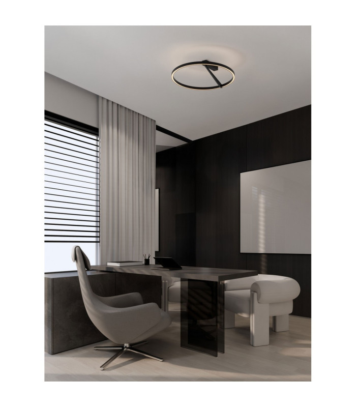 Tilia Integrated LED Wall Lamp Sandy Black Triac Dimmable LED 38W 2242lm 2700-3000-4000K CCT Dip Switch-2