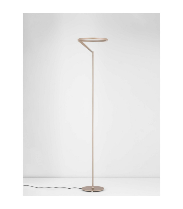 Tilia LED Integrated Floor Lamp Champagne Gold Touch Dimmable LED 26W 1149lm 3000K-3