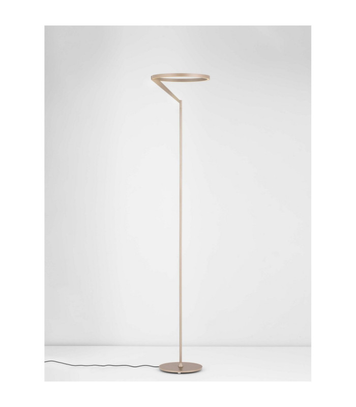 Tilia LED Integrated Floor Lamp Champagne Gold Touch Dimmable LED 26W 1149lm 3000K-4