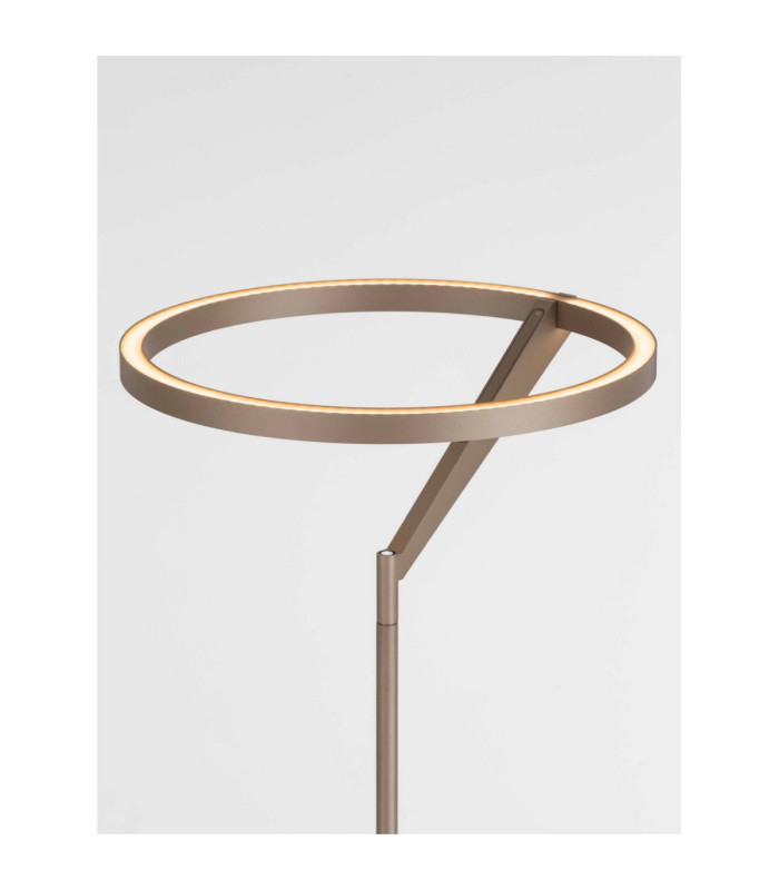 Tilia LED Integrated Floor Lamp Champagne Gold Touch Dimmable LED 26W 1149lm 3000K-5