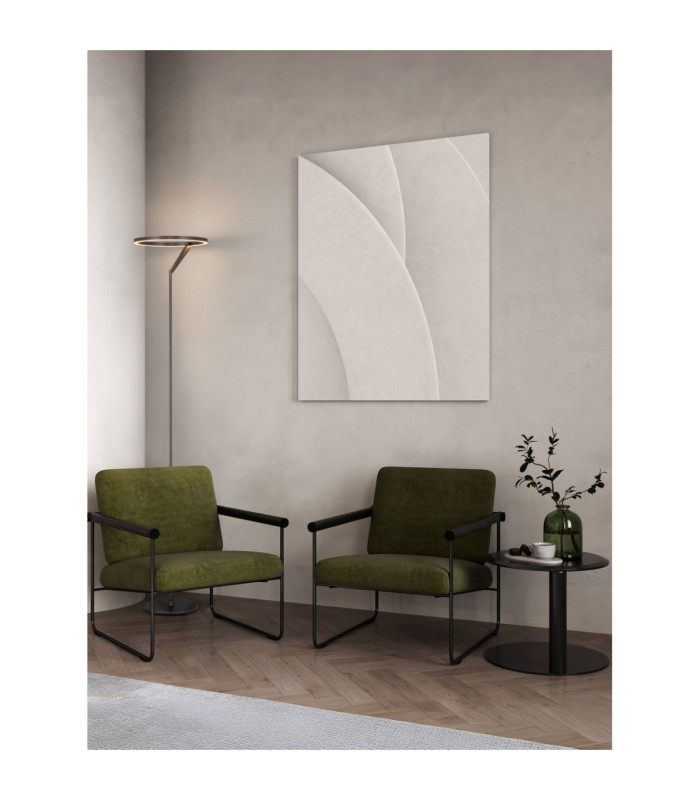 Tilia LED Integrated Floor Lamp Foggy Nickel Touch Dimmable LED 26W 1149lm 3000K-2