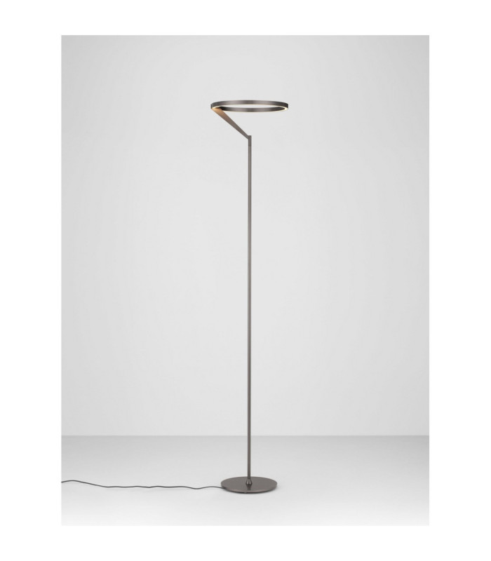 Tilia LED Integrated Floor Lamp Foggy Nickel Touch Dimmable LED 26W 1149lm 3000K-4