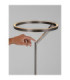 Tilia LED Integrated Floor Lamp Foggy Nickel Touch Dimmable LED 26W 1149lm 3000K-6