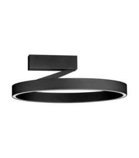 Adaliz Integrated LED Semi Flush Ceiling Light Sandy Black Triac Dimmable LED 47W 2062lm 2700-3000-4000K CCT-1