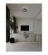Adaliz Integrated LED Semi Flush Ceiling Light Sandy Black Triac Dimmable LED 47W 2062lm 2700-3000-4000K CCT-2