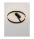Adaliz Integrated LED Semi Flush Ceiling Light Sandy Black Triac Dimmable LED 47W 2062lm 2700-3000-4000K CCT-5
