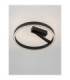 Adaliz Integrated LED Semi Flush Ceiling Light Sandy Black Triac Dimmable LED 47W 2062lm 2700-3000-4000K CCT-6