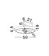 Adaliz Integrated LED Semi Flush Ceiling Light Sandy Black Triac Dimmable LED 47W 2062lm 2700-3000-4000K CCT-7