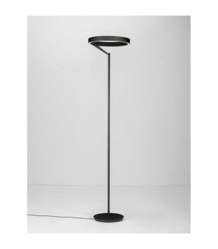 Adaliz LED Integrated Floor Lamp Sandy Black Dimmable LED 38W 1623lm 3000K-4