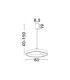 Adaliz Integrated LED Pendant Ceiling Light Sandy White Triac Dimmable LED 59W 2663lm 2700-3000-4000K CCT-8