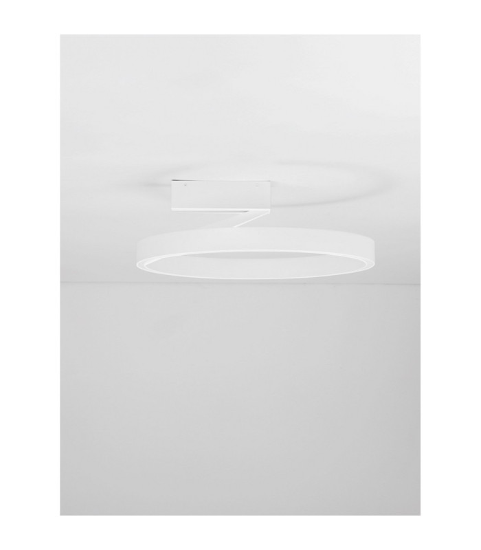 Adaliz Integrated LED Semi Flush Ceiling Light Sandy White Triac Dimmable LED 47W 2062lm 2700-3000-4000K CCT-3