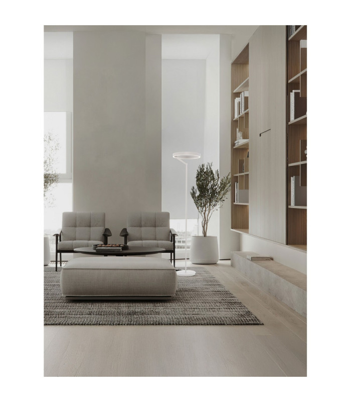 Adaliz LED Integrated Floor Lamp Sandy White Dimmable LED 38W 1623lm 3000K-2