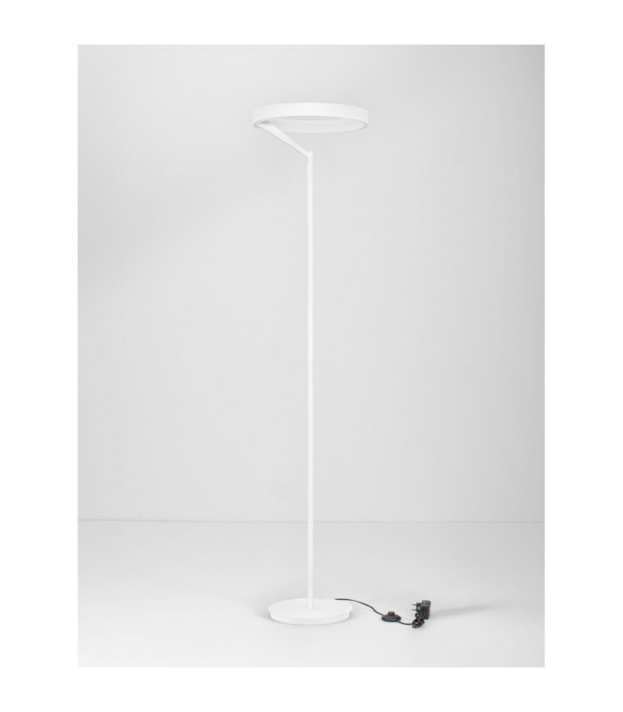 Adaliz LED Integrated Floor Lamp Sandy White Dimmable LED 38W 1623lm 3000K-3