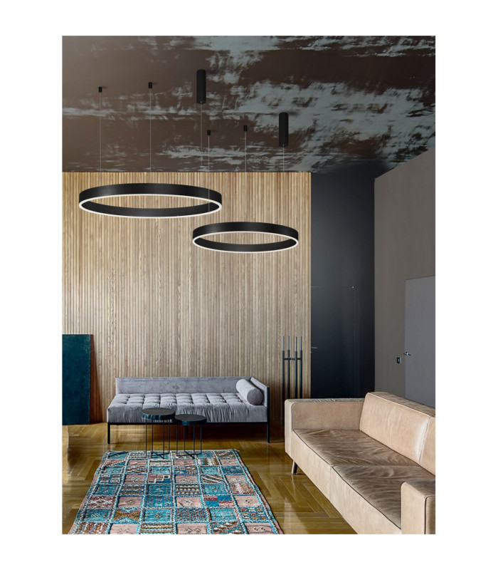 Motif Integrated LED Pendant Ceiling Light Sandy Black Dimmable LED 40W 2943lm-4