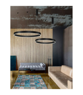 Motif Integrated LED Pendant Ceiling Light Sandy Black Dimmable LED 60W 4165lm-2