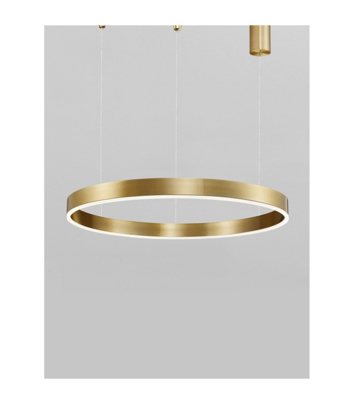 Motif Integrated LED Pendant Ceiling Light Brass Gold Dimmable LED 40W 2943lm-4