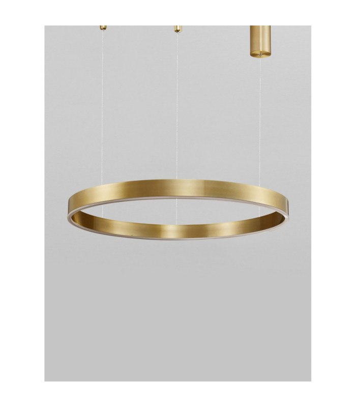 Motif Integrated LED Pendant Ceiling Light Brass Gold Dimmable LED 60W 4165lm-3