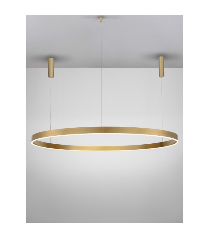Motif Integrated LED Pendant Ceiling Light Brass Gold Triac Dimmable LED 80W 6000lm-3