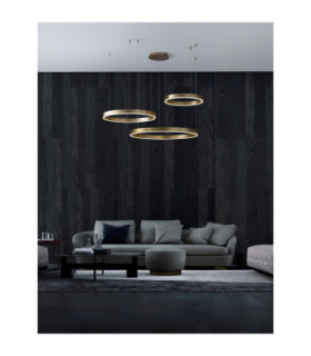 Motif Integrated LED Pendant Ceiling Light Brass Gold Triac Dimmable LED 110W 6160lm-2
