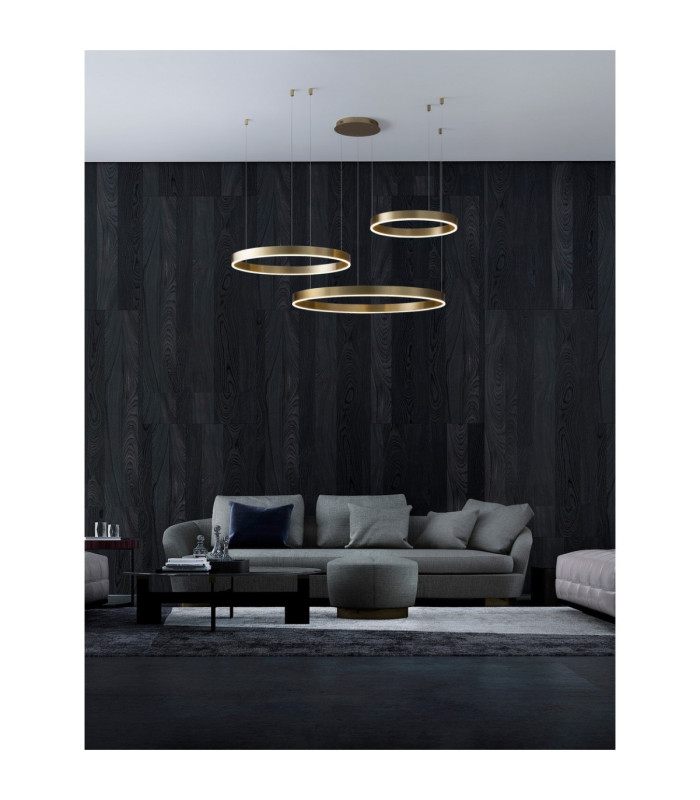 Motif Integrated LED Pendant Ceiling Light Brass Gold Triac Dimmable LED 110W 6160lm-2