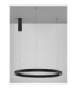 Elowen Integrated LED Pendant Ceiling Light Sandy Black Triac Dimmable LED 77W 3326lm 3000K-3
