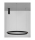 Elowen Integrated LED Pendant Ceiling Light Sandy Black Triac Dimmable LED 77W 3326lm 3000K-4
