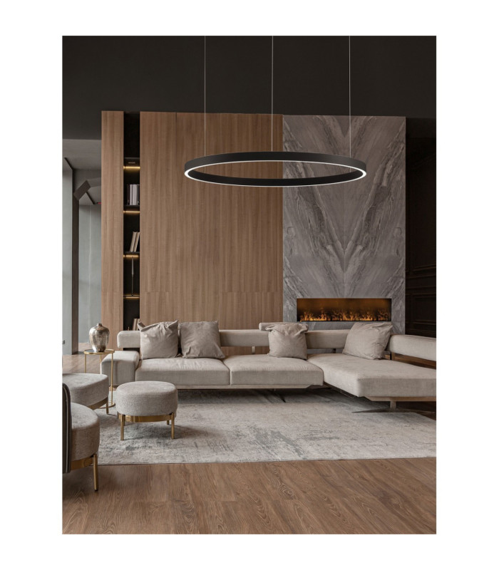Elowen Integrated LED Pendant Ceiling Light Sandy Black Triac Dimmable LED 106W 4899lm 3000K-2