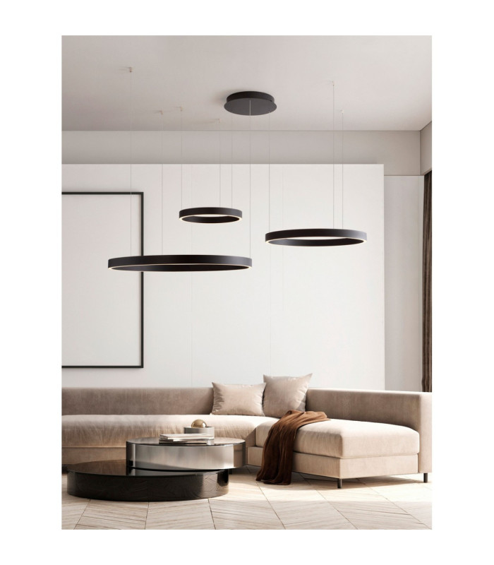 Elowen Integrated LED Pendant Ceiling Light Sandy Black Triac Dimmable LED 181W 8891lm 3000K-2