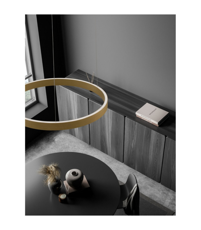 Elowen Integrated LED Pendant Ceiling Light Brushed Gold Triac Dimmable LED 60W 2552lm 3000K-2