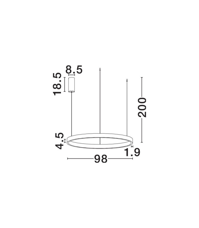 Elowen Integrated LED Pendant Ceiling Light Brushed Gold Triac Dimmable LED 106W 4899lm 3000K-7