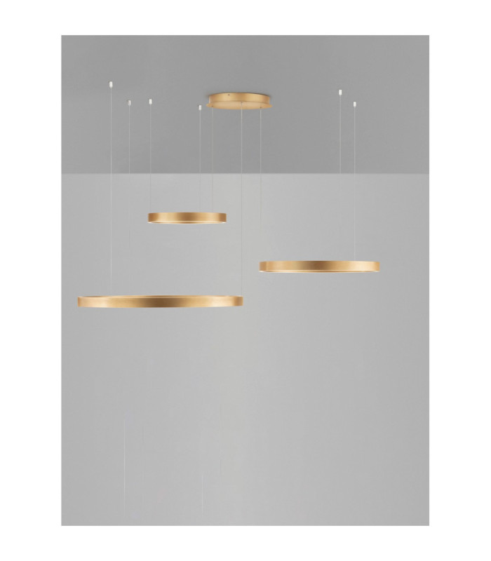 Elowen Integrated LED Pendant Ceiling Light Brushed Gold Triac Dimmable LED 181W 8891lm 3000K-5