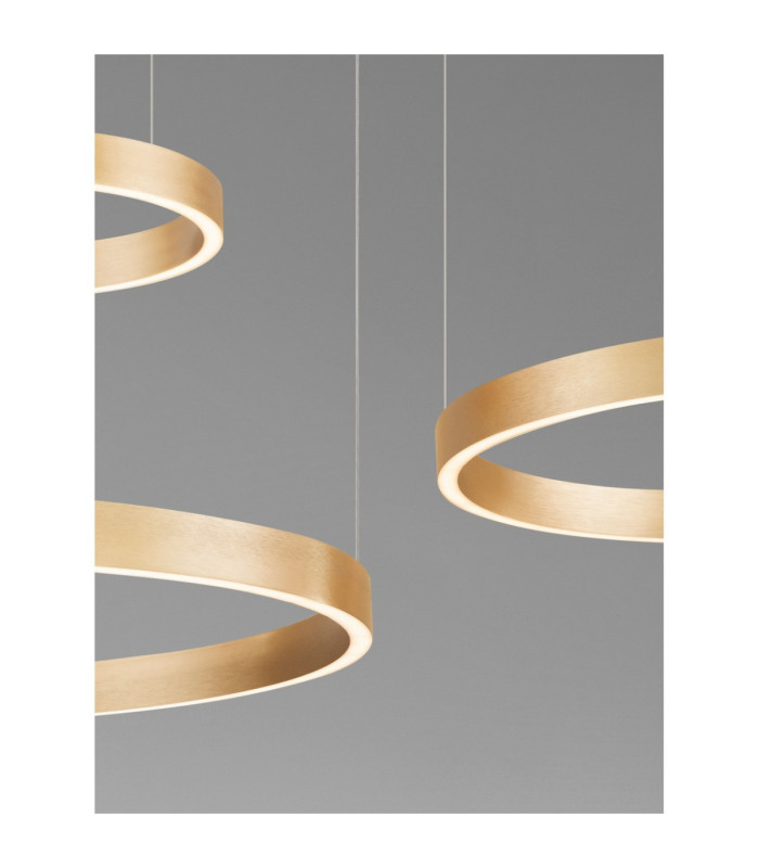 Elowen Integrated LED Pendant Ceiling Light Brushed Gold Triac Dimmable LED 181W 8891lm 3000K-6