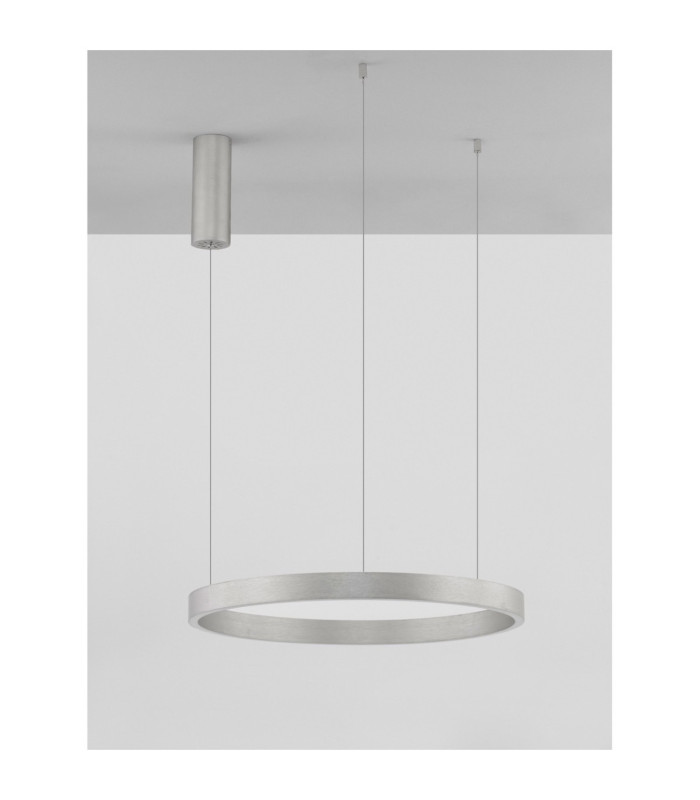 Elowen Integrated LED Pendant Ceiling Light Brushed Silver Triac Dimmable LED 60W 2552lm 3000K-3