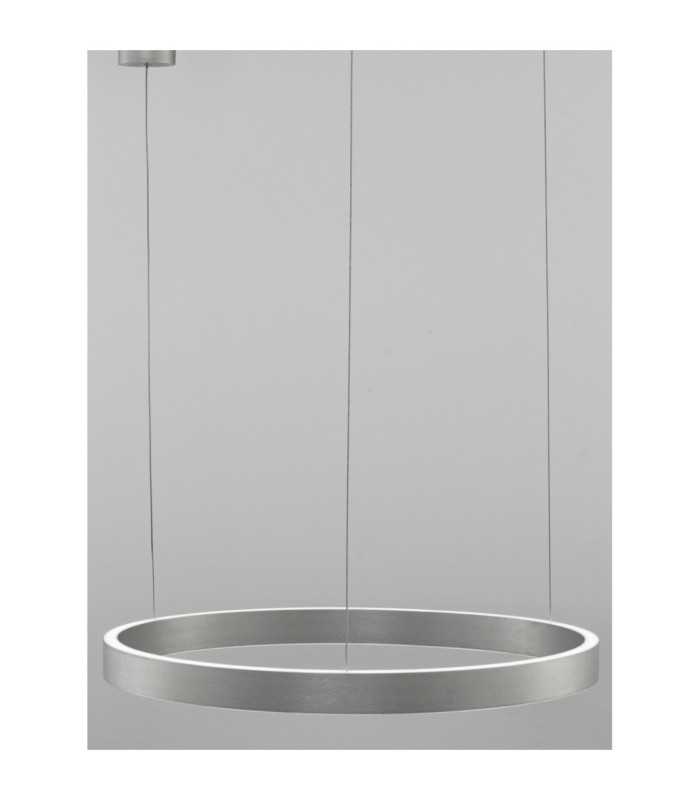 Elowen Integrated LED Pendant Ceiling Light Brushed Silver Triac Dimmable LED 60W 2552lm 3000K-4
