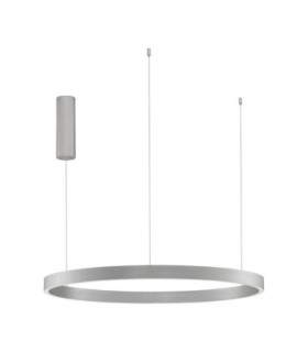 Elowen Integrated LED Pendant Ceiling Light Brushed Silver Triac Dimmable LED 77W 3326lm 3000K-1