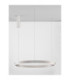 Elowen Integrated LED Pendant Ceiling Light Brushed Silver Triac Dimmable LED 77W 3326lm 3000K-2